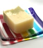 Fused Glass Rainbow Soap Dish - Image 3