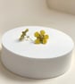 Handmade Resin Garden Buttercup 14k Goldfilled Studs - Image 6