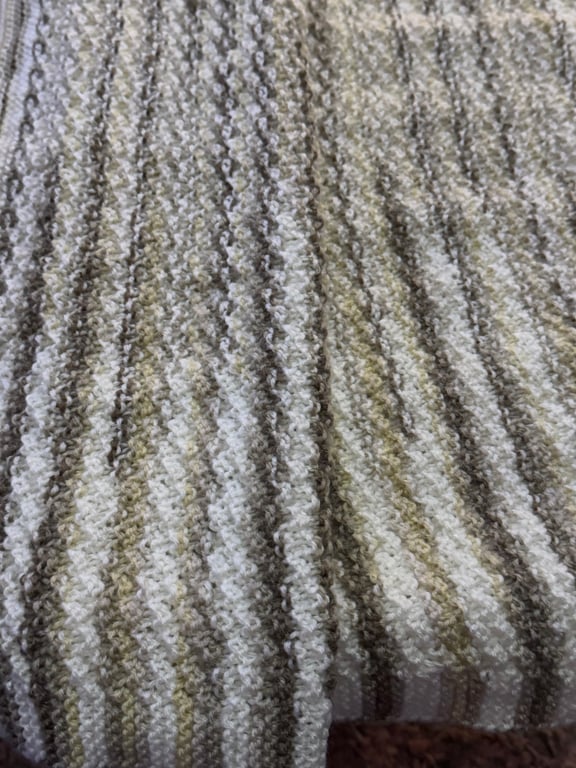 Hand knitted baby blanket