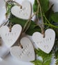 Custom Wedding Place Names, Napkin Ring, Clay Wedding Favours, Keepsake, 