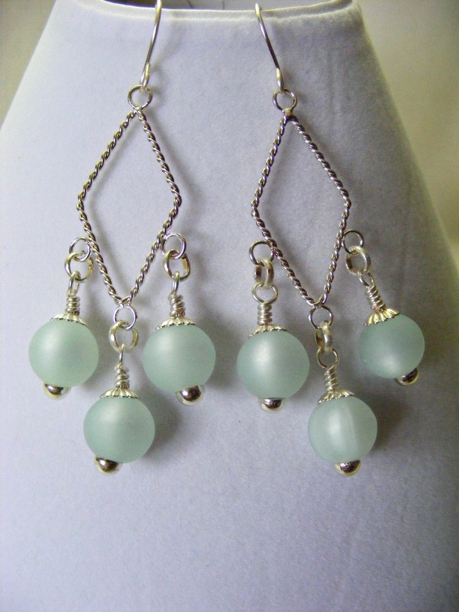 Seconds Sunday Light Blue Polaris Chandelier Earrings