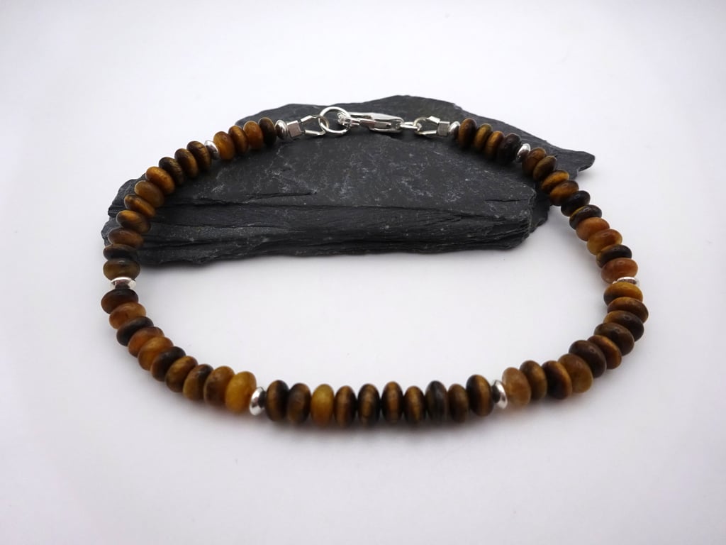 Tigers eye gemstone bracelet