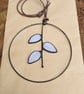 Stained Glass Pussy Willow Mini Wreath, Hanging Suncatcher Valentines Gift - Image 8