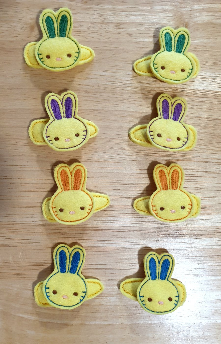 Bunny Hair Clip, Easter Bunny, Snap Clip, Children's Hair Accessories