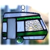 Caravan Suncatcher Stained Glass Classic Green Camping  
