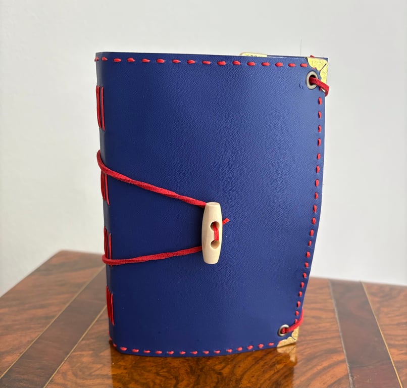 Handbound notebook  or journal - blue
