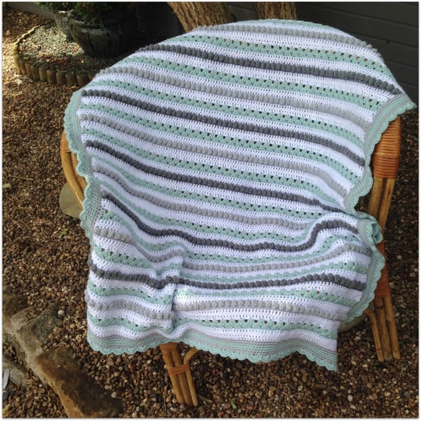 Crocheted Baby Blanket or Lap Blanket