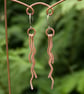 Hammered Copper Zigzag Dangle Earrings - Image 5