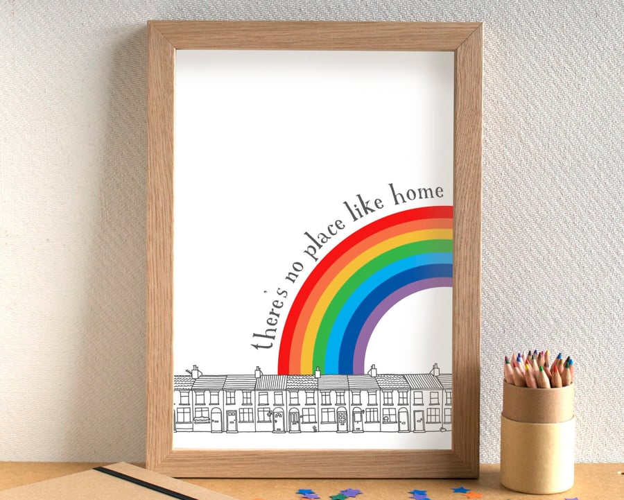 There's No Place Like Home Housewarming Print