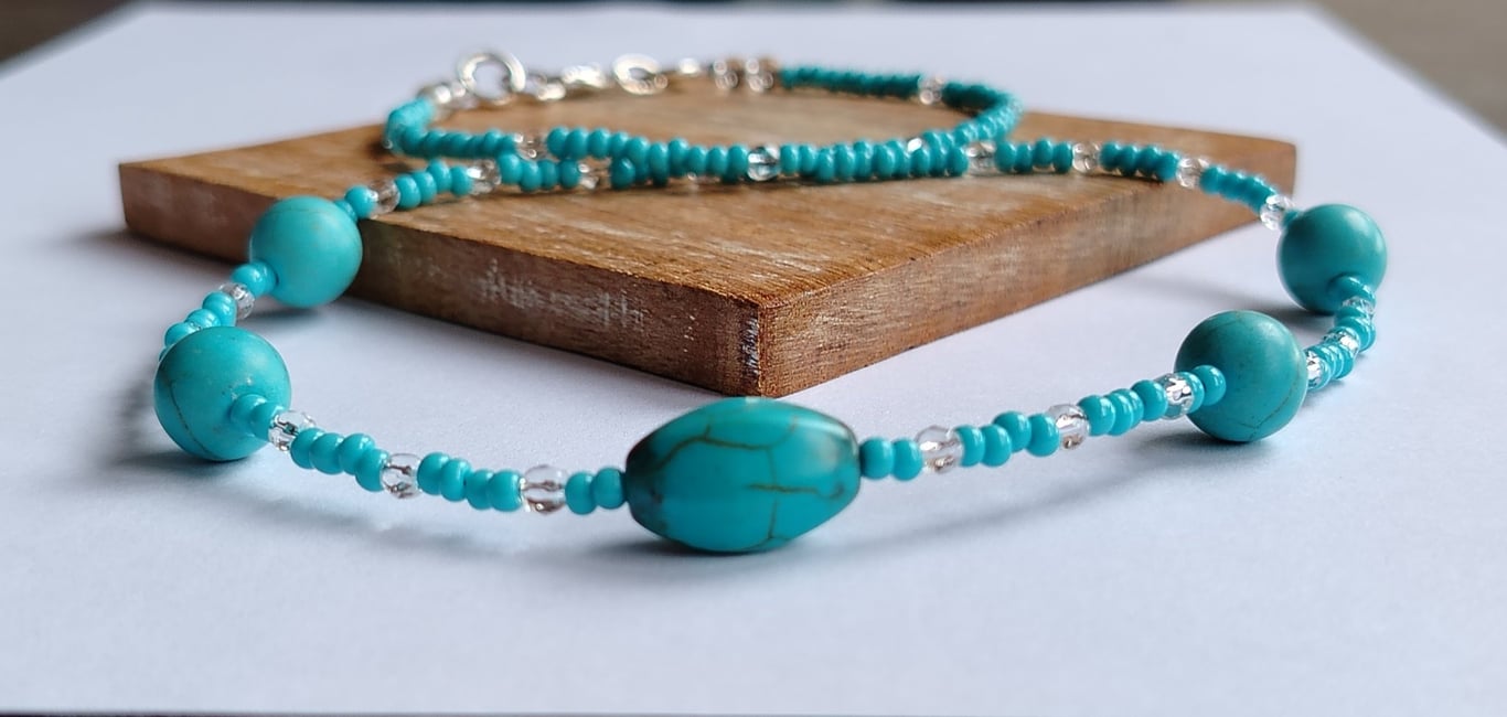 Turquoise Tides - Artisan Handmade Statement Set