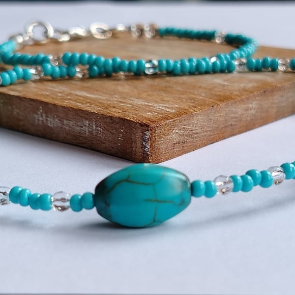 Turquoise Tides - Artisan Handmade Statement Set