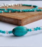Turquoise Tides - Artisan Handmade Statement Set - Image 1