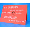 Original Sin Fox Terrier Greeting Card