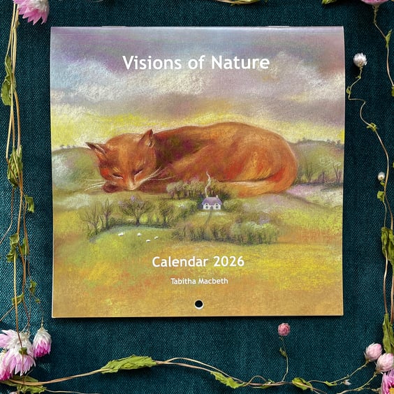 LARGE 2026 Wildlife Art Calendar: wall calendar, nature art, Perfectly Imperfect