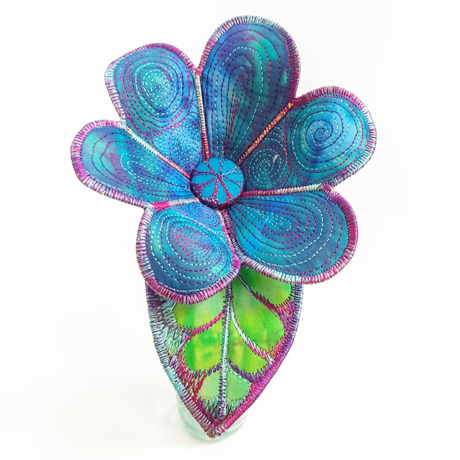 Textile Art Flower