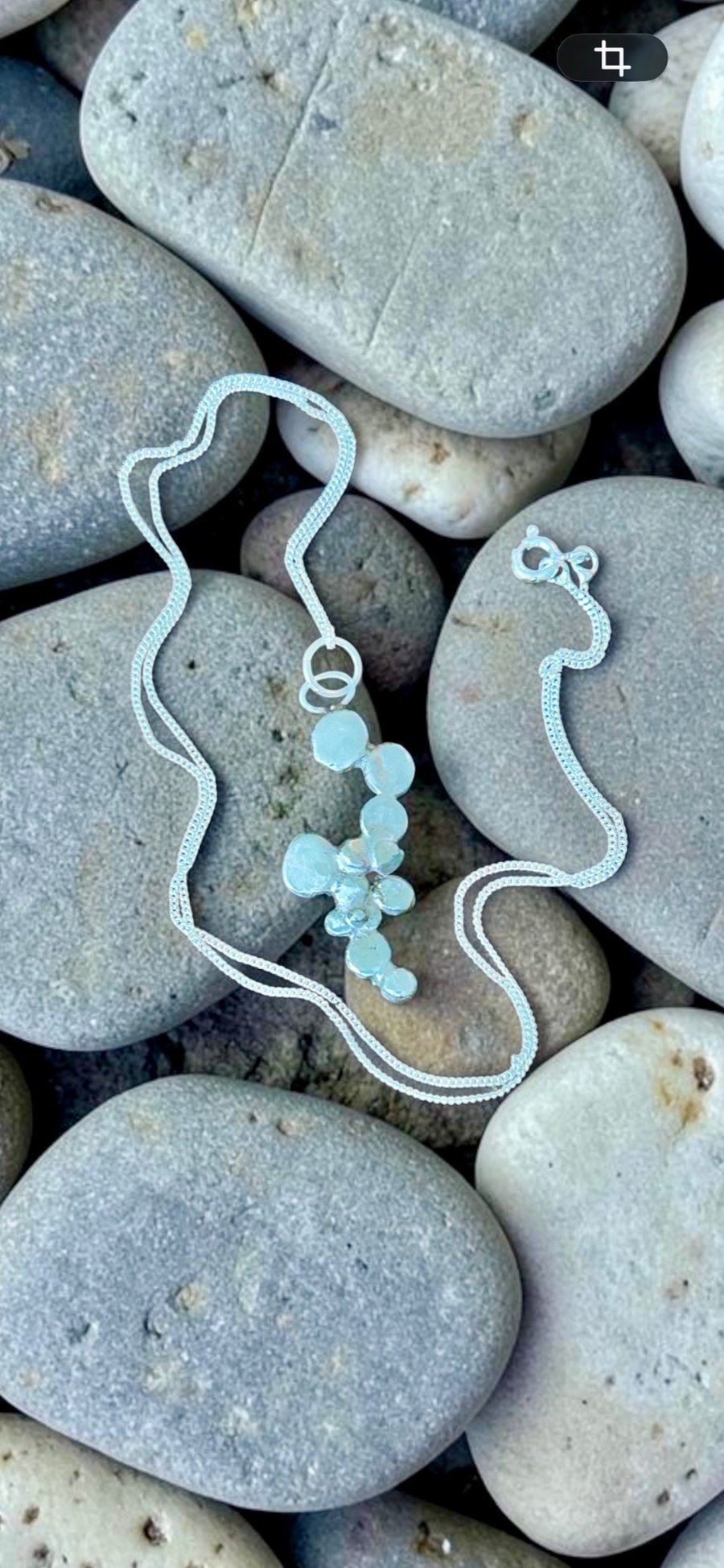 Sterling Silver Pebble Necklace  - Gift Boxed