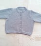 Classic Baby Cardigan Knitted in Alpaca Yarn, Prem Sizes Available, Custom Make - Image 6