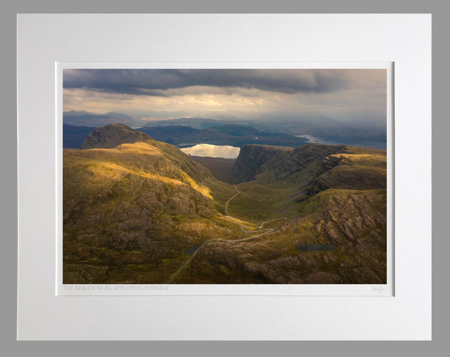 The Bealach na B road to Applecross, Scotland - A3 (50x40cm) Unframed Print
