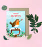 Christmas Robin Card - Blank Card - Greeting Card
