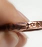 Hammered Copper Ring, Copper Jewellery - Image 2