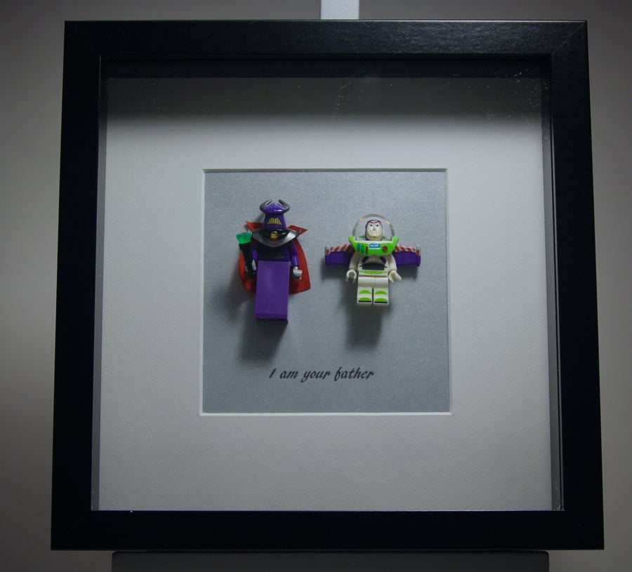 Toy Story Zurg & Buzz Lightyear mini Figure frame