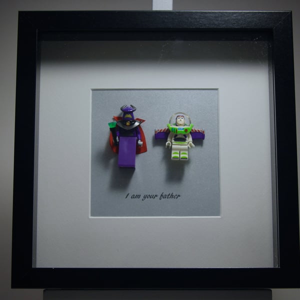Toy Story Zurg & Buzz Lightyear mini Figure frame