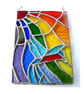 Kingfisher Rainbow Panel Stained Glass Suncatcher 021 - Image 8