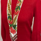 Handmade gerdan (traditional Ukrainian beaded necklace)