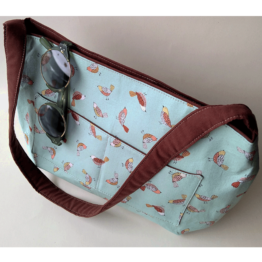 SALE!!! Pretty shoulder bag with birds
