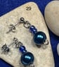 Beautiful blue dangling earrings. - Image 2