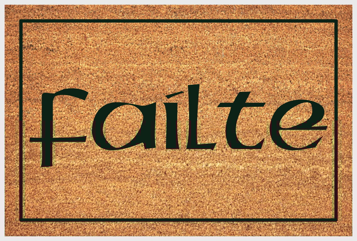Failte Door Mat - Failte Welcome Mat - 3 Sizes