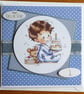 First Birthday Card - Little Boy With Cake - Image 10