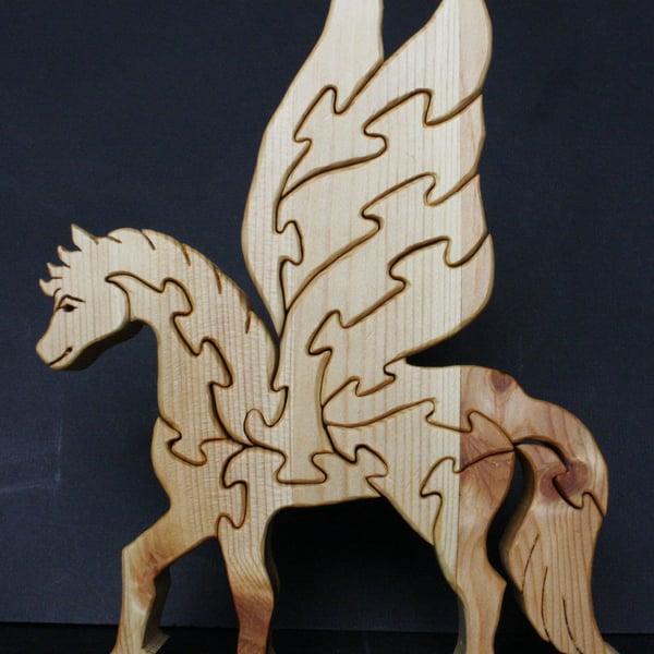  Unique Wooden Pegasus Jigsaw Ornament Puzzle