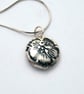 Sterling Silver Pattern flower pendant, small - Image 1