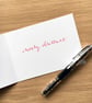 Three French Hens single Christmas card - Image 2