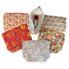 large toiletries bag in Liberty print, cosmetics pouch, floral washbag, waterpro
