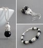 8mm Jet Black Stud Earrings - Simple, Round, Everyday Black Studs - Gifts  - Image 7