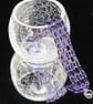 Purple Beaded Cuff Bracelet - Image 4