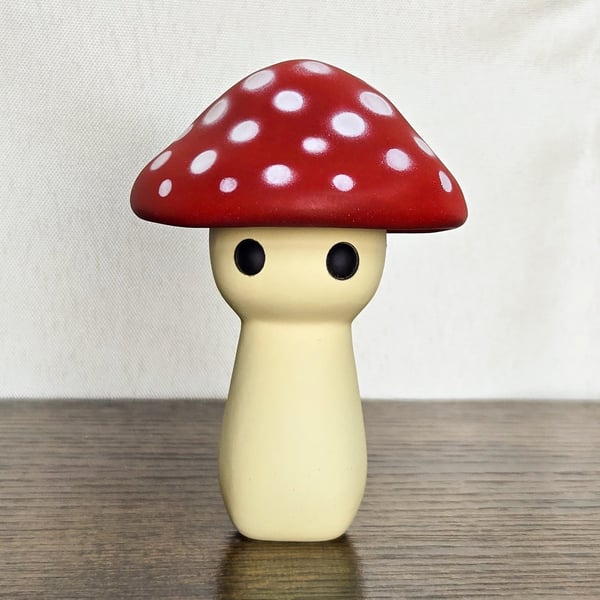 Mushroom Figurine - Cute Resin Sculpture - 3D Printed Decor 