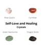 CRYSTAL SET, For Self Love and Healing, Crystals Gift, Gemstones, Stones