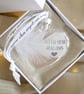 With You Always Memorial Feather Bauble, Heart Glass Christmas Ornament, Remembr - Image 10
