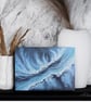 Original textured painting, Abstract Seascape, Acrylic wall art 12x16 inches  - Image 2