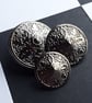15mm 19mm & 23mm Italian Made Suit Buttons GUNMETAL - Image 1
