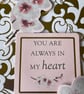 Beautiful Japanese lady decorative screen trifold greetings card - Image 8