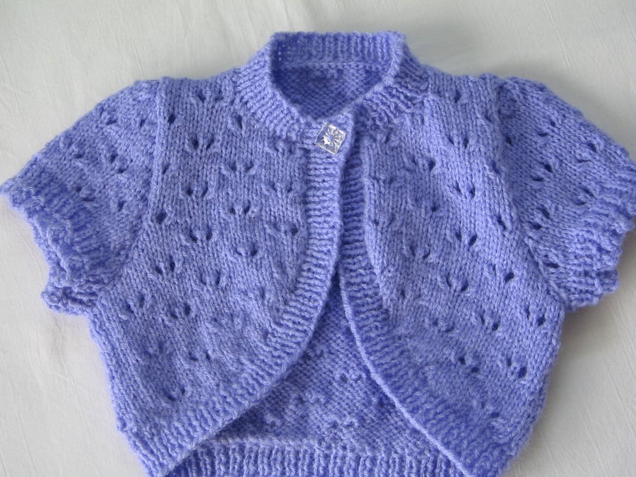 Knitted baby bolero