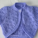 Knitted baby bolero