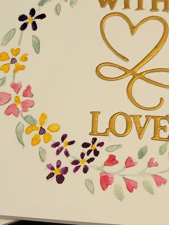 Handpainted watercolour card. Original Artwork