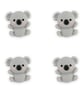 Koala bear novelty buttons 21mm