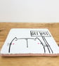 Hand painted Ceramic Get Lost Cat Coaster - Image 2