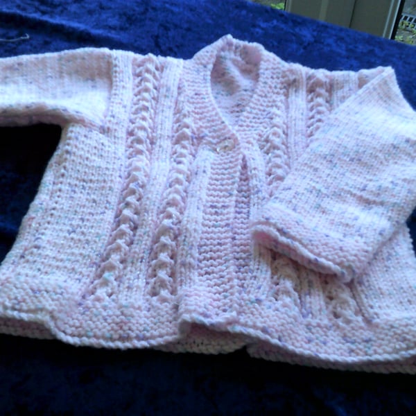 22 inch Sparkly Pink Cardigan